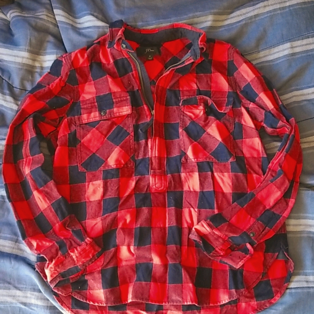 Half zip flannel from j crew
